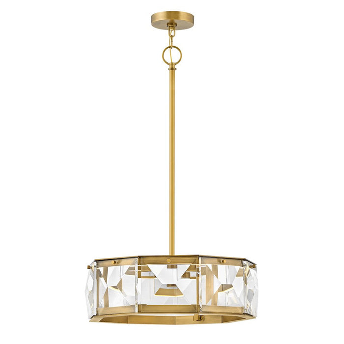 Hinkley Lighting Jolie LED Drum 19" Chandelier in Heritage Brass - FR30104HBR