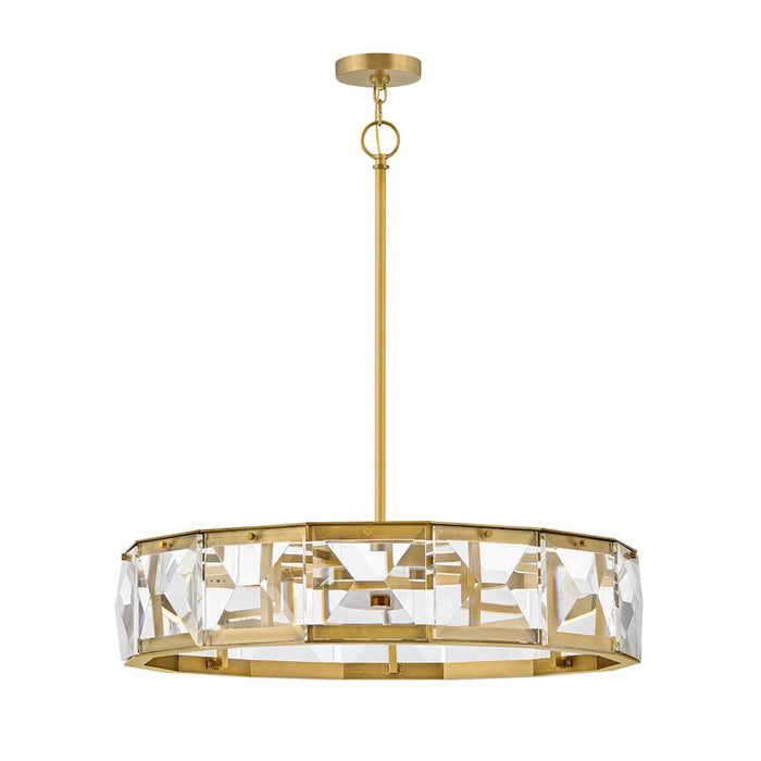 Hinkley Lighting Jolie LED Drum 30" Chandelier in Heritage Brass - FR30105HBR