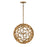 Hinkley Lighting Centric 4 Light Orb Chandelier in Burnished Gold - FR30144BNG