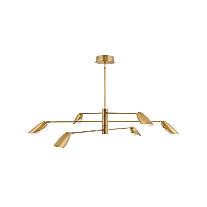 Hinkley Lighting Bowery 6 Light Multi Tier Chandelier, Brass - FR35806HBR