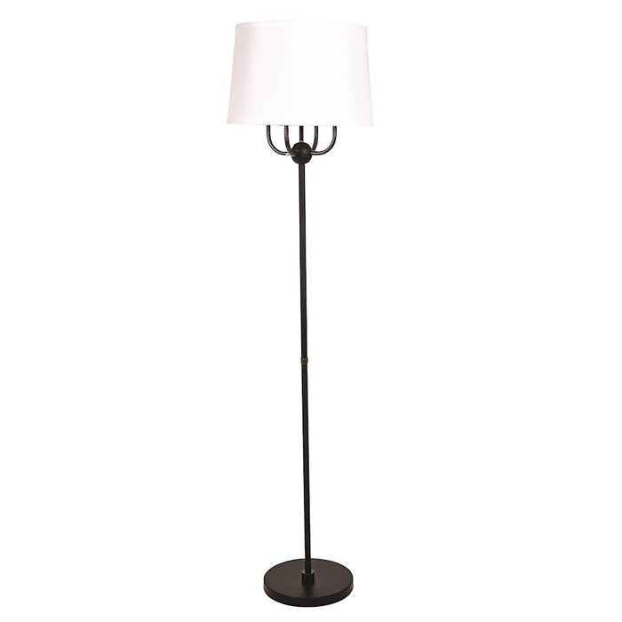 House of Troy Alpine 4 Light 65" Floor Lamp, Black/Supreme Silver - A701-BLK-SS