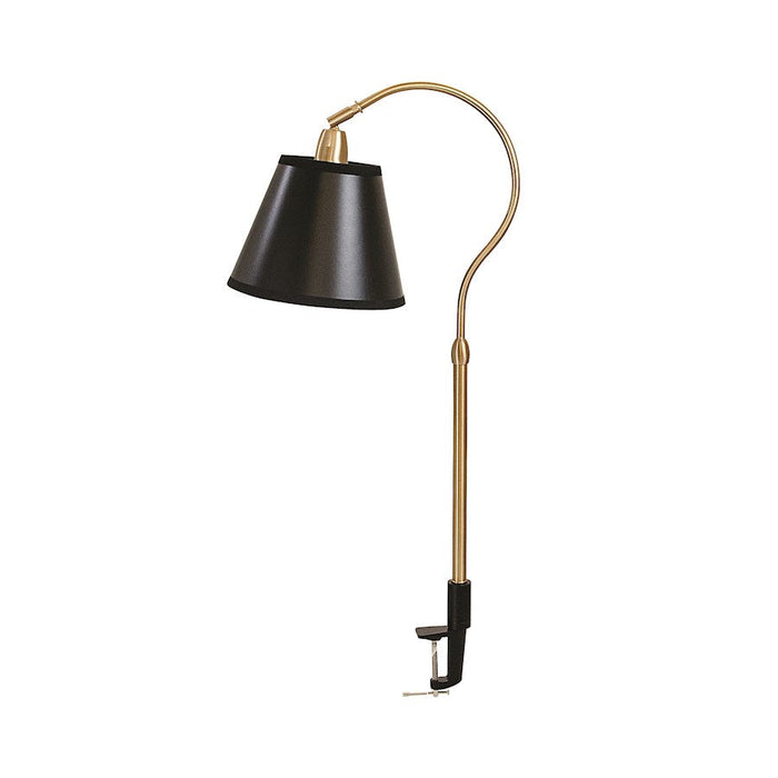 House of Troy Aria 1 Light 16.75" Table Lamp, Weathered Brass - AR404-WB-BLK