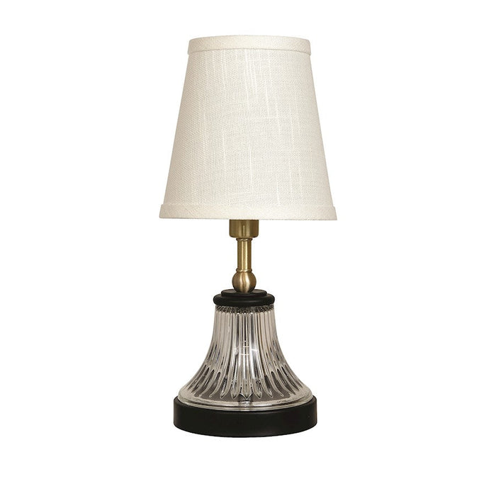 House of Troy Bryson 1 Light 12" Table Lamp, Black/Satin Brass - B207-BLK-SB