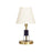 House of Troy Bryson 1 Light 12.75" Table Lamp, Satin Brass/Navy - B208-SB-NB