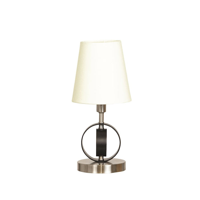 House of Troy Bryson 1 Light 12.5" Table Lamp, Black/Satin Nickel - B209-SN-BLK