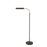 House of Troy Fusion 1 Light Floor Lamp, Black/Satin Nickel - FN100-BLK-SN