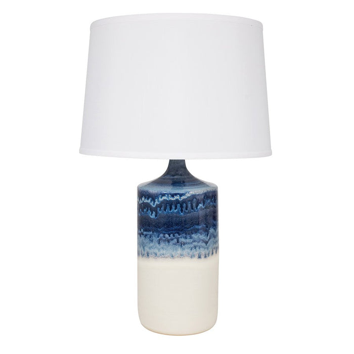 House Of Troy Scatchard Table Lamp, Decorated White Matte - GS110-DWM