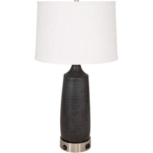 House Of Troy Scatchard Table Lamp/Ab Metal USB Base, Sand - GSB105-SD