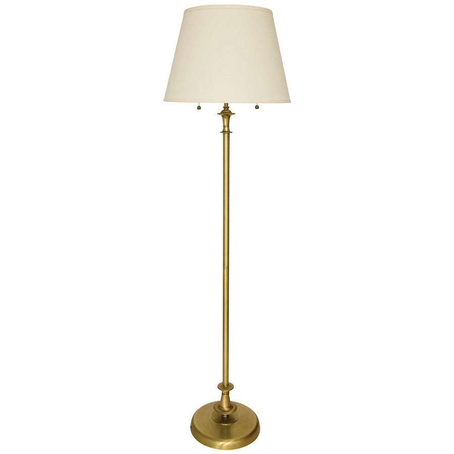 House Of Troy Randolph Antique Brass Floor Lamp - RA300-AB