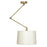 House of Troy Uptown 1 Light Pendant, Satin Brass/Polished Brass - UP501-SB-PB