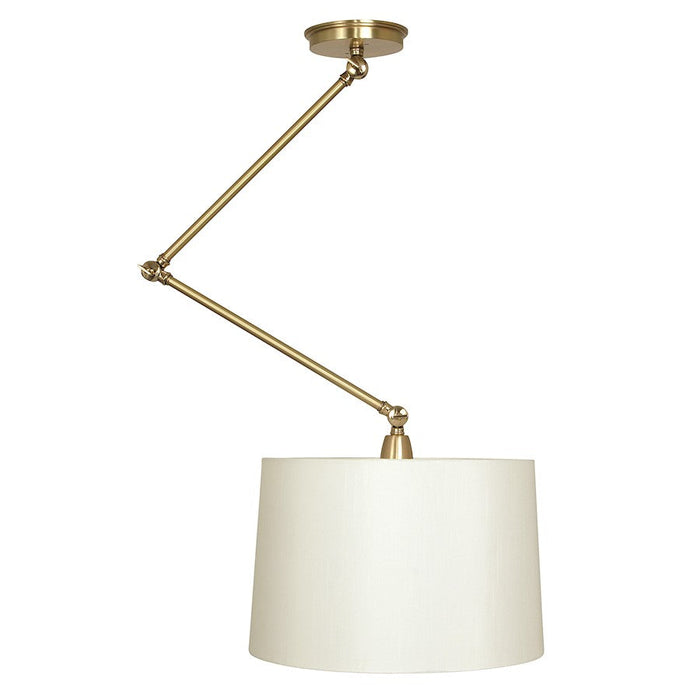 House of Troy Uptown 1 Light Pendant, Satin Brass/Polished Brass - UP501-SB-PB