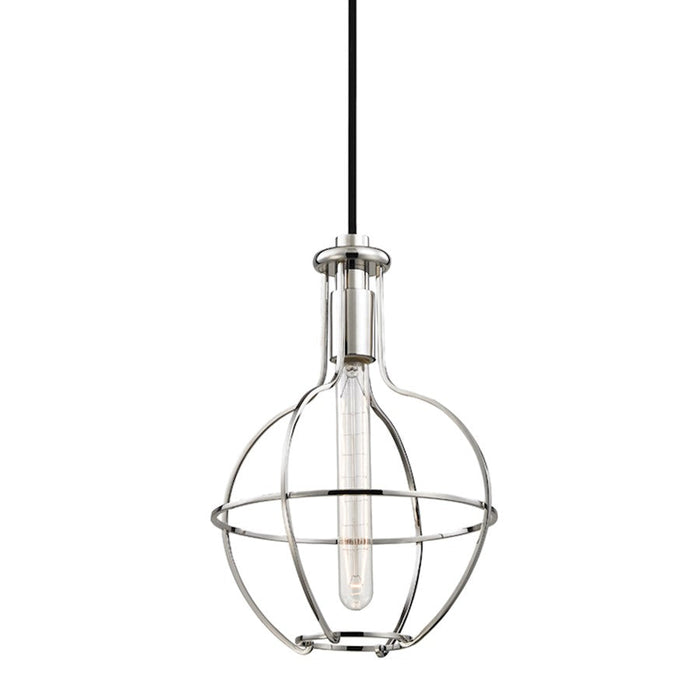 Hudson Valley Colebrook 1 Light Pendant, Polished Nickel - 1051-PN