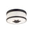 Hudson Valley Seneca 2 Light Flush Mount, Old Bronze/Opal Glossy - 1112-OB