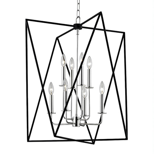 Hudson Valley Laszlo 8 Light Chandelier, Polished Nickel - 1124-PN