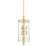 Hudson Valley Baxter 6 Light Pendant, Aged Brass with Clear Glass - 1306-AGB