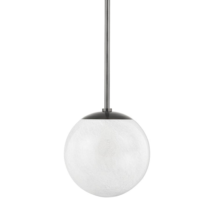 Hudson Valley Burlington 1 Light Pendant, Black Nickel/Clear - 1313-BLNK