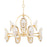 Hudson Valley Danes 12 Light Chandelier, Vintage Gold Leaf - 1534-VGL