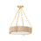 Hudson Valley Quebec 4 Light Chandelier, Gold Leaf/Bleached - 1634-GL