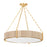 Hudson Valley Quebec 6 Light Chandelier, Gold Leaf/Bleached - 1636-GL