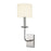 Hudson Valley Kings Point 1 Light Wall Sconce, Nickel/Off White - 1711-PN