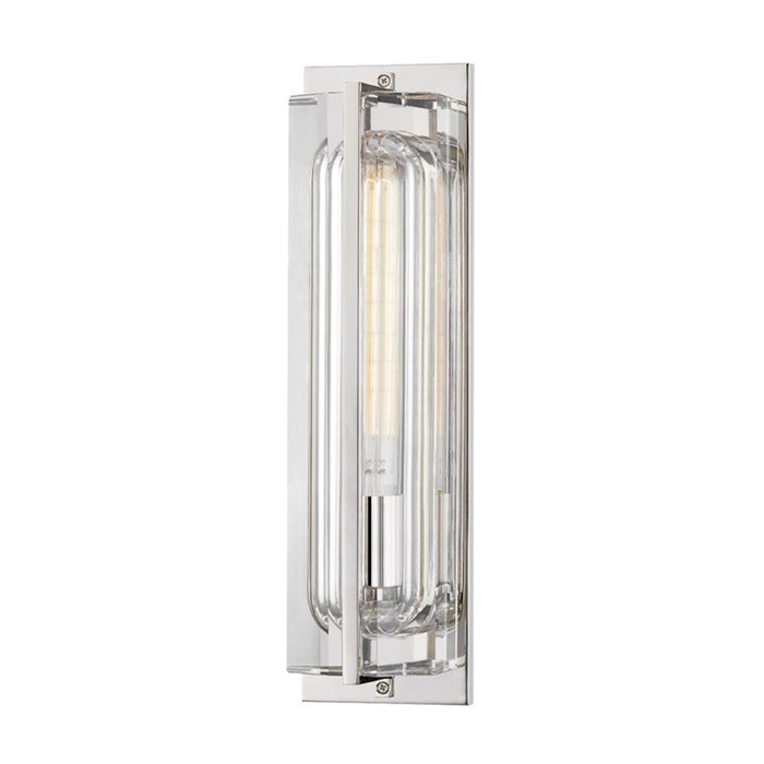 Hudson Valley Hawkins 1 Light Wall Sconce, Polished Nickel - 1731-PN