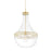 Hudson Valley Hagen 1 Light Pendant, Aged Brass/Clear - 1817-AGB