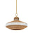 Hudson Valley Bethel 1 Light 18" Pendant, Vintage Gold Leaf/Natural - 1820-VGL