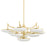 Hudson Valley Bregman 10 Light Semi Flush Mount, Aged Brass - 2006-AGB