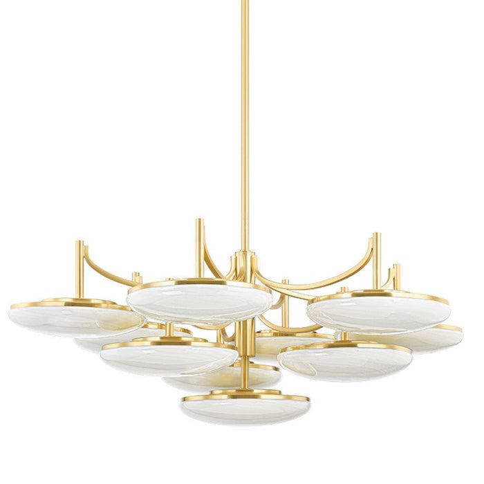 Hudson Valley Bregman 10 Light Semi Flush Mount, Aged Brass - 2006-AGB