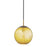 Hudson Valley Rousseau 1 Light Pendant, Aged Brass/Light Amber - 2010-AGB-LA