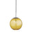 Hudson Valley Rousseau 1 Light Pendant, Polished Chrome/Light Amber - 2010-PC-LA