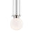 Hudson Valley Gunther 1 Light Pendant, Polished Nickel/Opal Glossy - 2011-PN