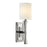 Hudson Valley York 1 Light Wall Sconce, Polished Nickel/White - 2111-PN