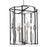 Hudson Valley Cresson 8 Light Lantern, Polished Nickel/White - 2223-PN