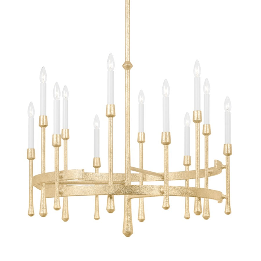 Hudson Valley Hathaway 12 Light Chandelier in Vintage Gold Leaf - 2235-VGL