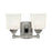 Hudson Valley Lakeland 2 Light Bath/Vanity, Satin Nickel/Clear/Frosted - 2242-SN