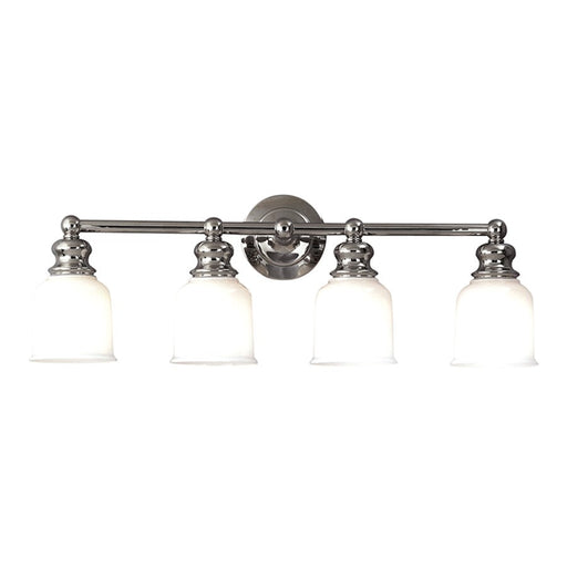 Hudson Valley Riverton 4 Light Bath, Polished Nickel/Opal Glossy - 2304-PN