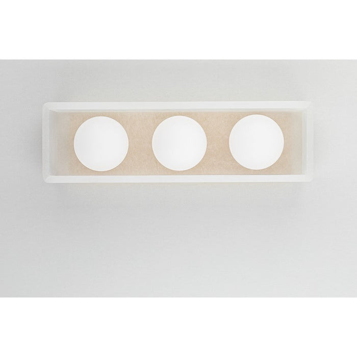 Hudson Valley Budnick 5 Light Bath Bracket, Aged Brass/Opal Matte