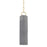 Hudson Valley Brookville 1 Light Pendant, Aged Brass/Gray - 2384-AGB-GRY