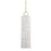 Hudson Valley Brookville 1 Light Pendant, Brass/Stipe Ceramic - 2384-AGB-ST