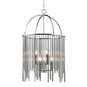 Hudson Valley Lewis 6 Light Chandelier, Polished Nickel/Clear - 2520-PN