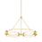 Hudson Valley Hartford 6 Light Chandelier, Aged Brass/Fizz Clear - 2531-AGB