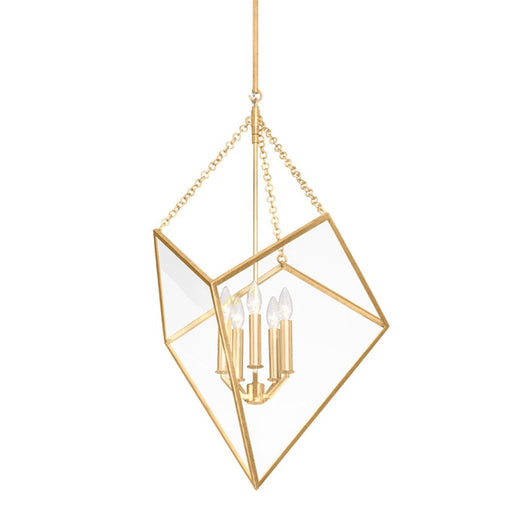 Hudson Valley Brookfield 5 Light Lantern, Vintage Gold Leaf - 2534-VGL