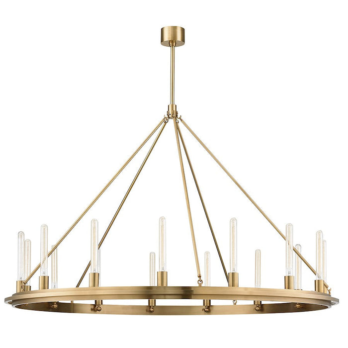 Hudson Valley Chambers 15 Light Pendant in Aged Brass - 2758-AGB