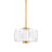 Hudson Valley Beau 1 Light 15" Pendant, Aged Brass/Clear - 2815-AGB