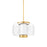 Hudson Valley Beau 1 Light 20" Pendant, Aged Brass/Clear - 2820-AGB