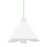 Hudson Valley Dawson 1 Light Pendant, Gold Leaf/White Plaster - 3018-GL-WP