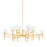 Hudson Valley Dawson 16 Light Chandelier, Gold Leaf/White Plaster - 3051-GL-WP