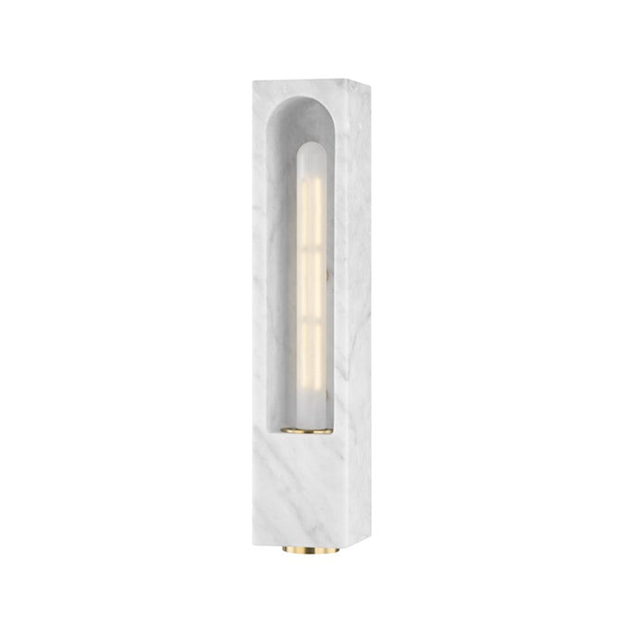 Hudson Valley Erwin 1 Light Wall Sconce, White Marble - 3091-WM