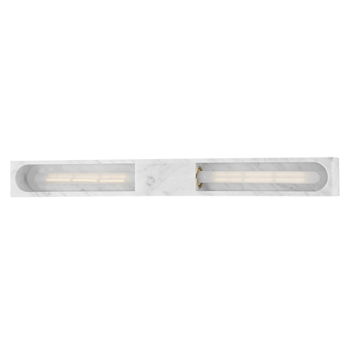 Hudson Valley Erwin 2 Light Wall Sconce, White Marble - 3092-WM